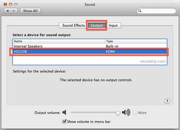 mac sound settings